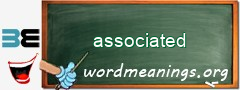 WordMeaning blackboard for associated